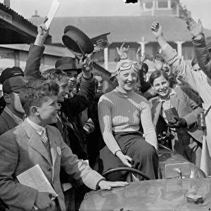 Woman wins first race at Brooklands meeting. The Brooklands Automobile Racing