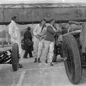 Women race against men at first Brooklands meeting. 14 March 1936