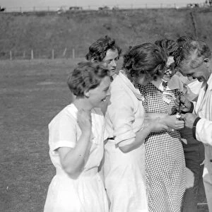 Women Vs Men Cricket in Farningham, Kent. 1934