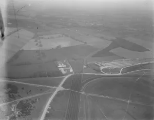 Aerial view of the Tottenham sidings during the coal crises 28 April 1921 Aerial view of the Tottenham sidings during the coal crises 28 April 1921