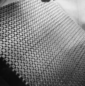Block making in Wilmington, Kent. A metal block design. 27 April 1939 Block making in Wilmington, Kent. A metal block design. 27 April 1939