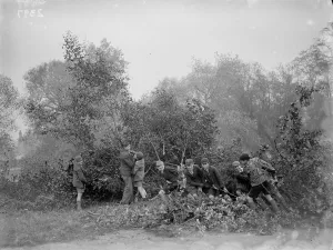 Boys preparing the bonfire for Guy Fawkes night at Chislehurst, Kent Boys preparing the bonfire for Guy Fawkes night at Chislehurst, Kent