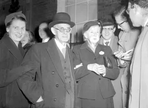 Britian, London: Retired schoolteacher Mr and Mrs Claude Epps, from the village of Fishbourne Britian, London: Retired schoolteacher Mr and Mrs Claude Epps, from the village of Fishbourne