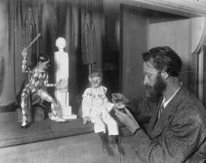 British Marionette Society to give its first performance in London. A marionette British Marionette Society to give its first performance in London. A marionette