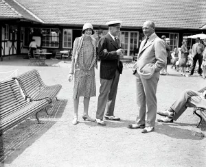 Bucks Club Golf at Le Touquet. Mrs Euan Wallace, General De Crespigny and Lord Tweedmouth Bucks Club Golf at Le Touquet. Mrs Euan Wallace, General De Crespigny and Lord Tweedmouth
