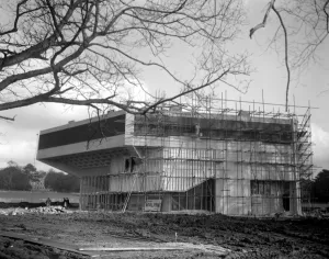 The building of The Festival Theatre Chichester in Sussex 31 January 1962 The building of The Festival Theatre Chichester in Sussex 31 January 1962