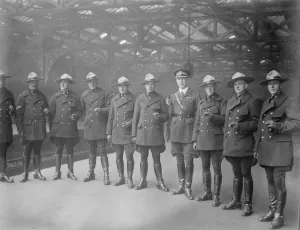 Canadian mounted police for Wembley. Inspector C H Smith ( centre ) and other members Canadian mounted police for Wembley. Inspector C H Smith ( centre ) and other members