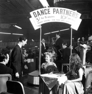 Now its sixty cents a dance ; Dance hostesses are back again at the Hammersmith Now its sixty cents a dance ; Dance hostesses are back again at the Hammersmith