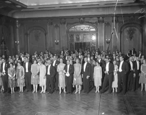 Charity ball aboard SS Majestic at Southampton Guest in the ballroom 14 April 1926 Charity ball aboard SS Majestic at Southampton Guest in the ballroom 14 April 1926