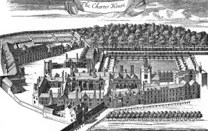 The Charter House, Finsbury, London in 1755. Granted 1545 to Sir Edward North. Finally The Charter House, Finsbury, London in 1755. Granted 1545 to Sir Edward North. Finally