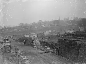 The construction of the London County Council housing estate at Chislehurst, Kent The construction of the London County Council housing estate at Chislehurst, Kent