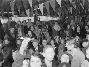 Coronation teas in Mottingham, Kent, to celebrate the coronation of King George VI Coronation teas in Mottingham, Kent, to celebrate the coronation of King George VI