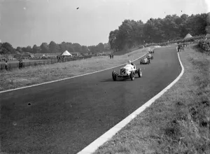 The Crystal Palace road racing. Coming down the stadium dip. 1 July 1939 The Crystal Palace road racing. Coming down the stadium dip. 1 July 1939