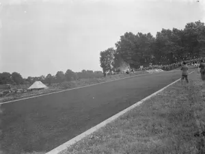 The Crystal Palace road racing. Wakefield crashes. 1 July 1939 The Crystal Palace road racing. Wakefield crashes. 1 July 1939