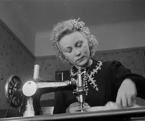 Day in the life of a Midinette. a Parisian seamstress, salesgirl in a clothes shop Day in the life of a Midinette. a Parisian seamstress, salesgirl in a clothes shop