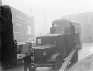 The demolition of Alhambra Theatre in the West End of London. 1936 The demolition of Alhambra Theatre in the West End of London. 1936