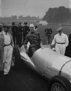 Dick Seaman in his Mercedes-Benz W125 at the Crystal Palace racetrack. 1937 Dick Seaman in his Mercedes-Benz W125 at the Crystal Palace racetrack. 1937