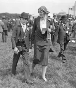 Epsom Summer Meeting at Epsom racecourse. The Honourable Mrs George Lambton Epsom Summer Meeting at Epsom racecourse. The Honourable Mrs George Lambton