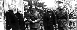 First World War King George V with General Joseph Joffre, President Poincare First World War King George V with General Joseph Joffre, President Poincare