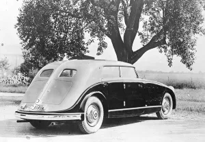 Germanys latest in streamline cars. A new type of streamlined body which has been Germanys latest in streamline cars. A new type of streamlined body which has been