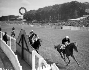 Goodwood Sussex England Faroe winning the Sussex Stakes 27 July 1938 Goodwood Sussex England Faroe winning the Sussex Stakes 27 July 1938