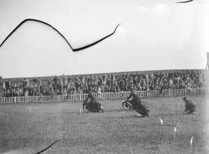 The Gravesend and District Motor Cycle Gymkhana in Kent. This race involves the The Gravesend and District Motor Cycle Gymkhana in Kent. This race involves the