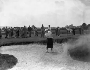 Great Britain v France at the West Sussex Golf Club, Pulborough. Mme J Barton Great Britain v France at the West Sussex Golf Club, Pulborough. Mme J Barton
