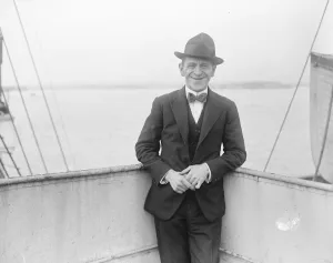 Grock ( Charles Adrien Wettach ) on the Lapland at Plymouth 29 October 1920 Grock ( Charles Adrien Wettach ) on the Lapland at Plymouth 29 October 1920