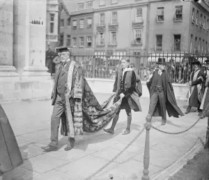 Honorary degrees conferred at Cambridge. Earl Balfour, Chancellor of the University Honorary degrees conferred at Cambridge. Earl Balfour, Chancellor of the University