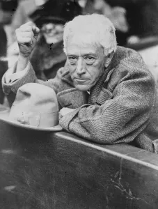 Judge as baseball fan . Judge Landis, a baseball enthusiast, photographed Judge as baseball fan . Judge Landis, a baseball enthusiast, photographed