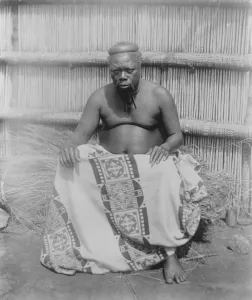 King Sobhusa coming to London. The High Priest of Swaziland. His long finger nails King Sobhusa coming to London. The High Priest of Swaziland. His long finger nails