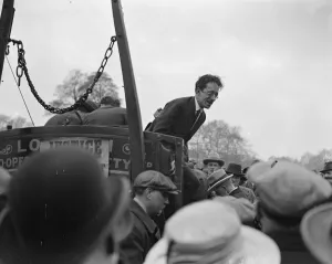 Labour May Day Demonstration in Hyde Park A typical speaker Mr Jackson 1 May 1923 Labour May Day Demonstration in Hyde Park A typical speaker Mr Jackson 1 May 1923