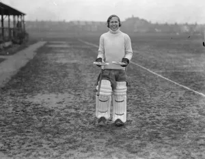 Ladies Hockey at Merton Abbey Miss Pieree, Surrey second eleven goal keeper 31 Ladies Hockey at Merton Abbey Miss Pieree, Surrey second eleven goal keeper 31