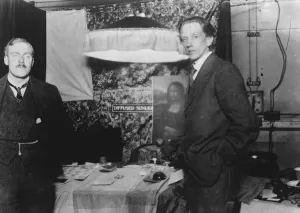 Mr George Sherringham ( 13 November 1884 ? 11 November 1937 ) and his new lamp Mr George Sherringham ( 13 November 1884 ? 11 November 1937 ) and his new lamp