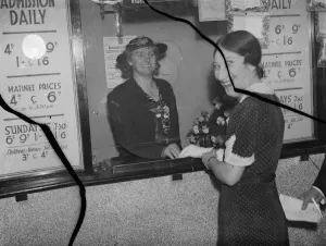 Opening of the Wardona Cinema in Swanscombe, Kent. Jannie Adamson, the MP for Opening of the Wardona Cinema in Swanscombe, Kent. Jannie Adamson, the MP for