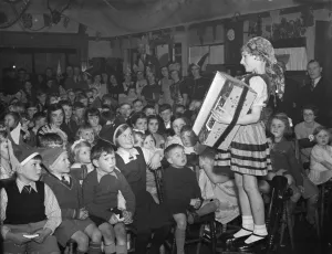Pat Stoddart playing an accordion at the Chislehurst Conservative Children s Party Pat Stoddart playing an accordion at the Chislehurst Conservative Children s Party