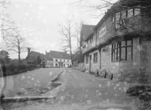 A photo of Penshurst Village in Kent taken from Penshurst Place entrance A photo of Penshurst Village in Kent taken from Penshurst Place entrance
