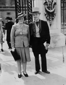 Pictured arriving at Buckingham Palace, where their Majesty the King and Queen held Pictured arriving at Buckingham Palace, where their Majesty the King and Queen held