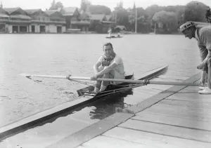 Preparing for Henley royal regatta D B Morris, the 1923 Diamond Sculls winner Preparing for Henley royal regatta D B Morris, the 1923 Diamond Sculls winner