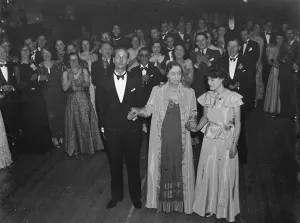 The Primrose League dance in Chislehurst, Kent. Standing at the front are Mr Roffey The Primrose League dance in Chislehurst, Kent. Standing at the front are Mr Roffey