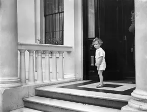 Prince Edward on the doorstep of his home in Belgrave Square Prince Edward on the doorstep of his home in Belgrave Square