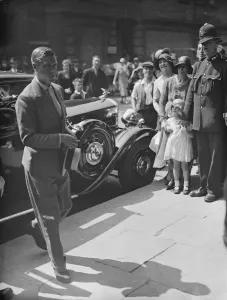The Prince of Wales arriving to preside over the building societies congress at the The Prince of Wales arriving to preside over the building societies congress at the