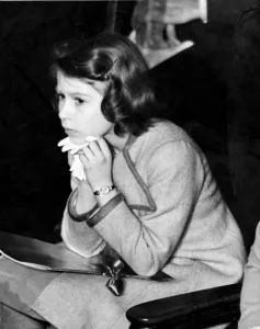 Princess Elizabeth (now Queen Elizabeth II) at Coronation Concert for children at Central Hall Princess Elizabeth (now Queen Elizabeth II) at Coronation Concert for children at Central Hall
