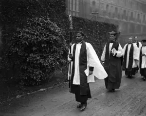 The procession during the enthronement of Dr Cyril Charles Bowman Bardsley as Bishop The procession during the enthronement of Dr Cyril Charles Bowman Bardsley as Bishop