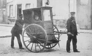 A quaint conveyance. A recent snapshot in Beauvais, the ancient French manufacturing town A quaint conveyance. A recent snapshot in Beauvais, the ancient French manufacturing town