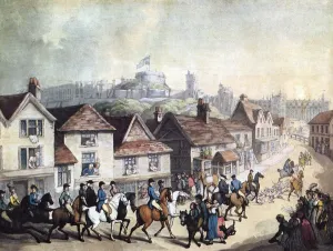 The Return From The Chase Scene at Eaton Thomas Rowlandson 1801 The Return From The Chase Scene at Eaton Thomas Rowlandson 1801
