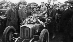 Robert Benoist, winner of the ACF Grand Prix from1925 to 1927 at the racing circuit Robert Benoist, winner of the ACF Grand Prix from1925 to 1927 at the racing circuit