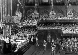 The Royal Banquet - the bringing up of the first course - 19 July 1821 by R. Hawell after C The Royal Banquet - the bringing up of the first course - 19 July 1821 by R. Hawell after C