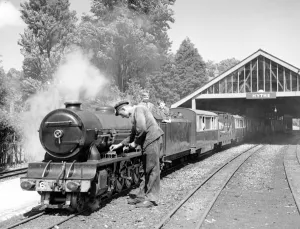 Steam Engine Samson ( 6 ) on the Romney, Hythe & Dymchurch Railway at Hythe Station Steam Engine Samson ( 6 ) on the Romney, Hythe & Dymchurch Railway at Hythe Station
