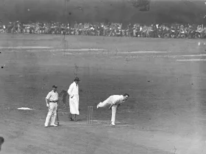Surrey versus Lancashire at The Oval cricket ground. R Tyldesley ( Lancs ) bowling Surrey versus Lancashire at The Oval cricket ground. R Tyldesley ( Lancs ) bowling